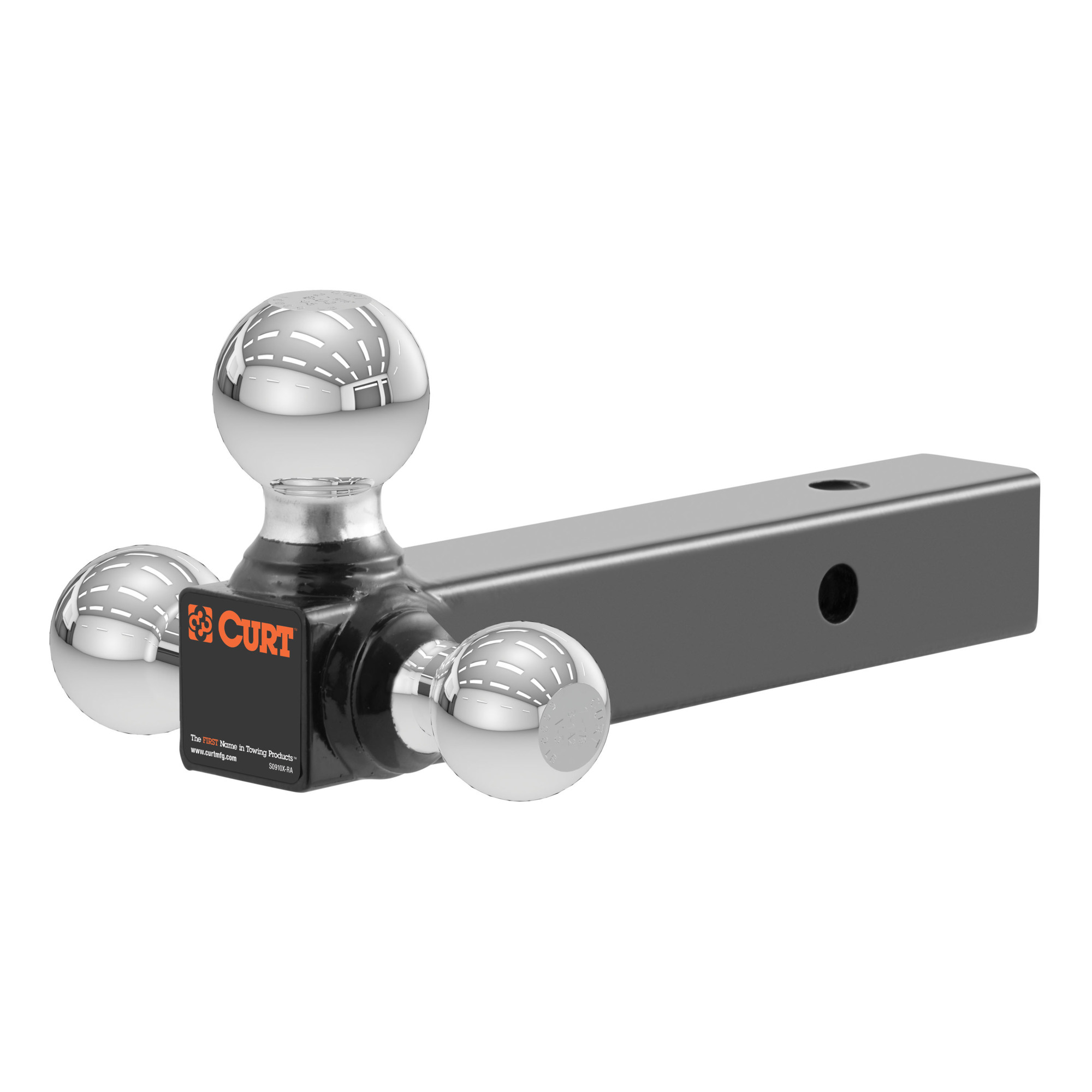 Curt Manufacturing, Multi-Ball Mount 2in. Solid Shank, 1-7/8in., 2in. 2-5/16in., Model# 45655